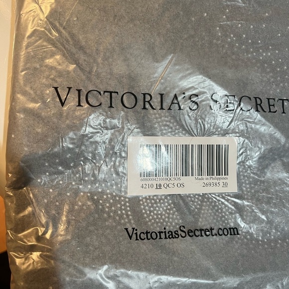 Victoria’s Secret Black Rhinestone Logo Tote Bag — NWT - Picture 2 of 4